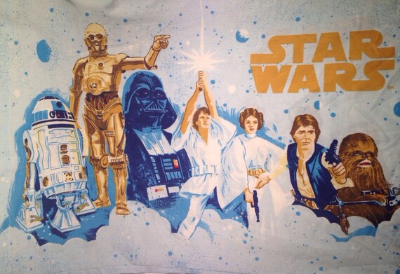 Vintage Original Star Wars Pillow Case