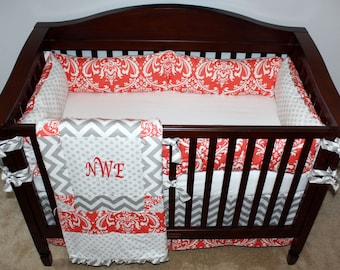 Custom Nursery Bedding Twins with Free Name Pillows