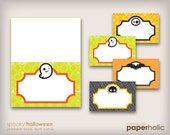 Spooky Cute Halloween Party Tent Cards - DIY Printable Supplies by Paperholic Il_170x135