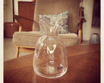 Sweden Sea Glasbruk/Rune Strand Blomknyte Vase.