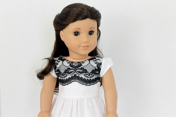 Black and White Penelope Dress for American Girl Doll