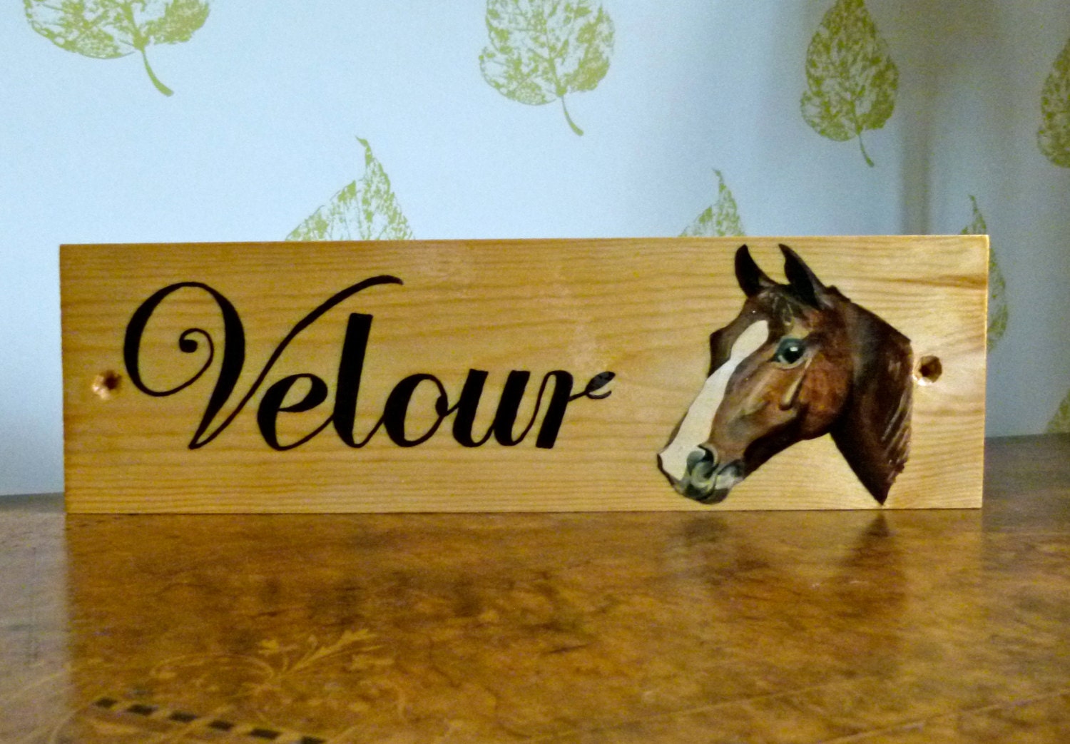 Handpainted Horse Name Plates by EquestrianDesign on Etsy
