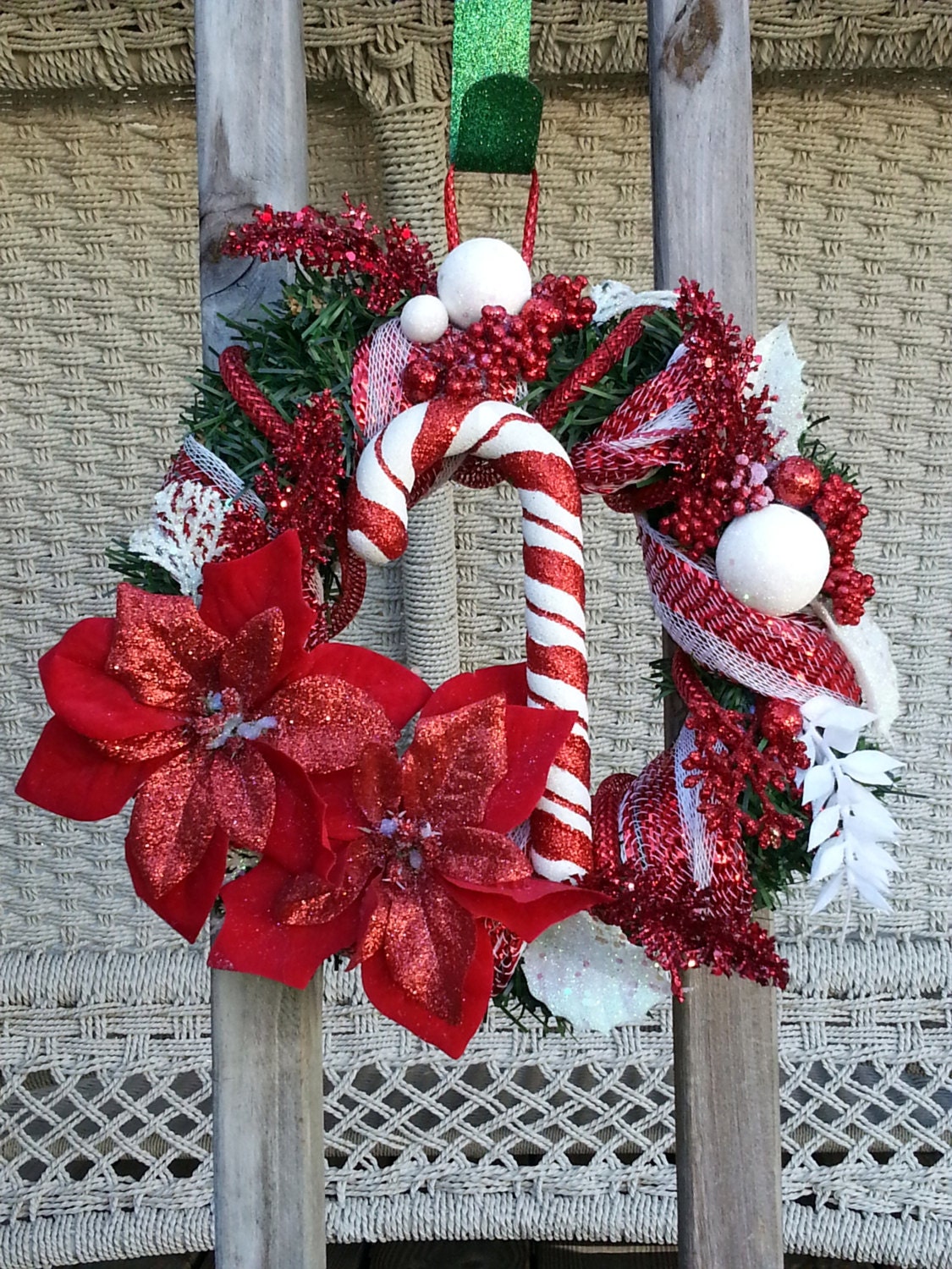 Candy Cane Wreath