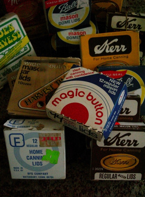 Instant Collection Stock up Vintage Canning Jar Lids Rims Ball