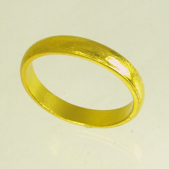 Pure Solid gold wedding band 24 Karat solid gold ring100%