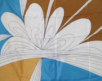 1960's VERA Abstract Hand Rolled Ladybug Signature Scarf