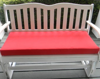 Indoor / Outdoor Foam Swing Bench Cushion 60" X 18"- Choose Solid Color