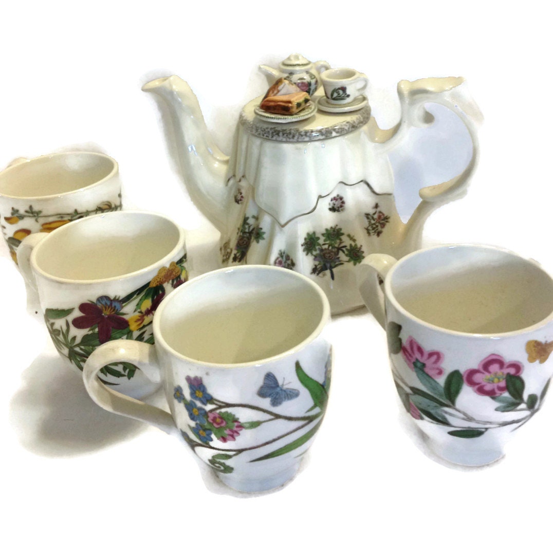 Portmeirion Botanical Garden Afternoon Tea Collectible Teapot