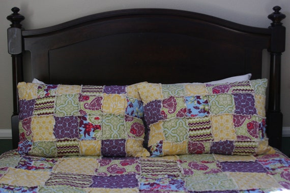 Rag patchwork Pillow Sham To Match Your Quilt