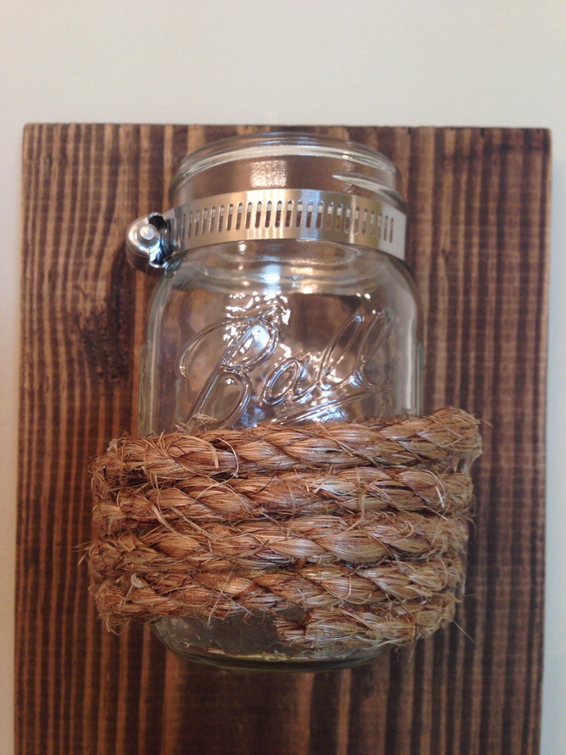 Vertical Mason Jar Wall