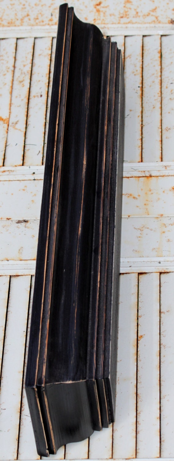 Distressed Shelf Black Distressed Shelf Shelf Painted Black