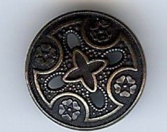 BC74 or BC73 or BC167 or BC168 or BC169 - Metal Button - Medieval Templar Metal Cross Button. Multiple size and colors.