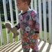 Sleepy Sleeper PDF Pattern snapping, knit playsuit with and without feet NB-24mos