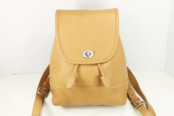 coach backpacks tan
