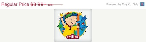 SUMMER SALE CAILLOU-Dinosaur Edible Image Cake Topper Il_570xn