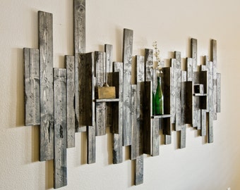 Rustic Display Shelf Decorative Wall Art Rustic Display Shelf Decorative Wall Art