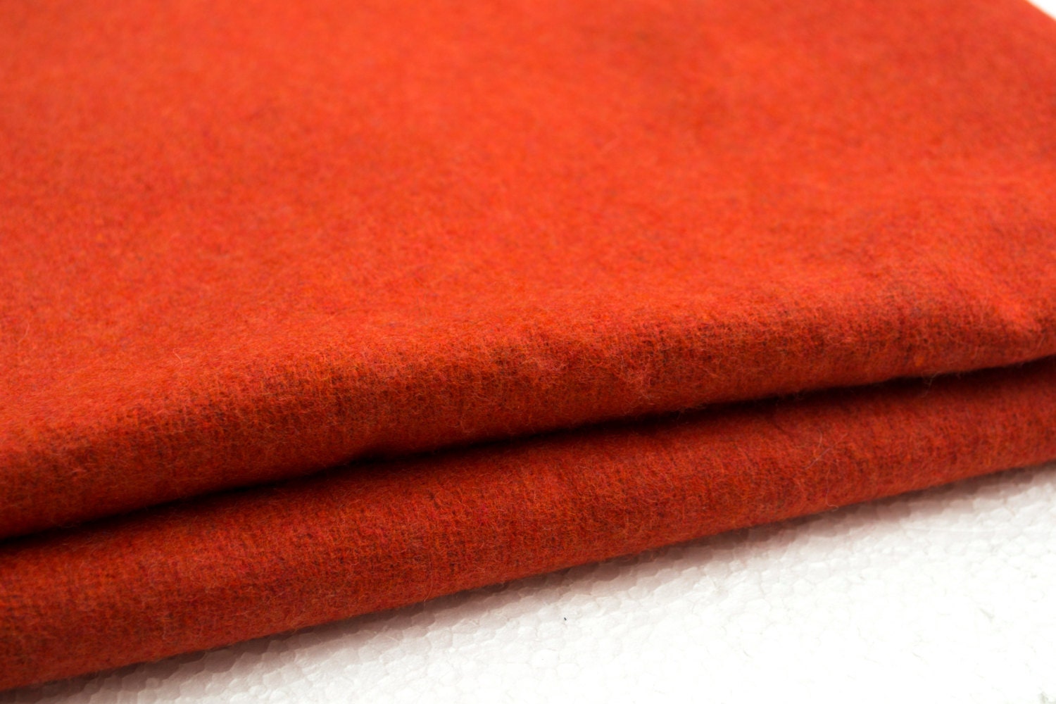 Orange felt fabric Wool felt by the yard Wholesale felt by