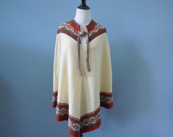 ... PONCHO  sweater cape  wool cape  hippie boho festival clothes
