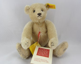 signed steiff bear