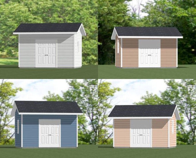 14x12 Sheds PDF Shed plans 168 sq ft by ExcellentFloorPlans