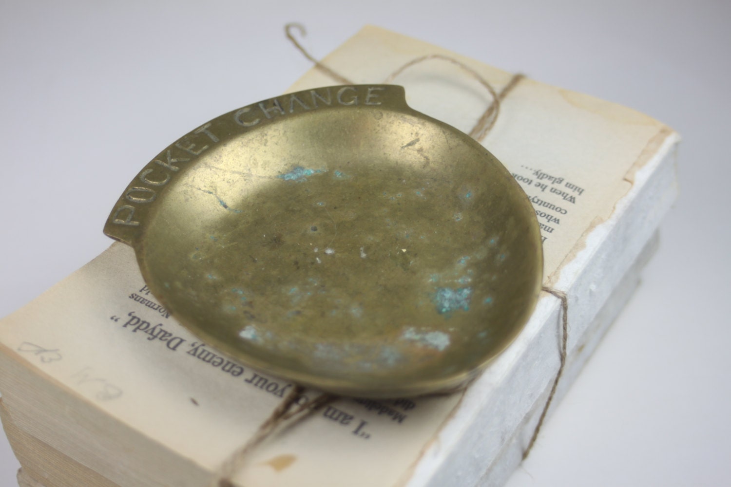 Vintage Brass Pocket Change Holder / Coin Dish by SouthernGilt