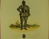 Meyrick Ancient Armour Original H/C Engraving Suit Of Jousting Armour 1842 PL.73