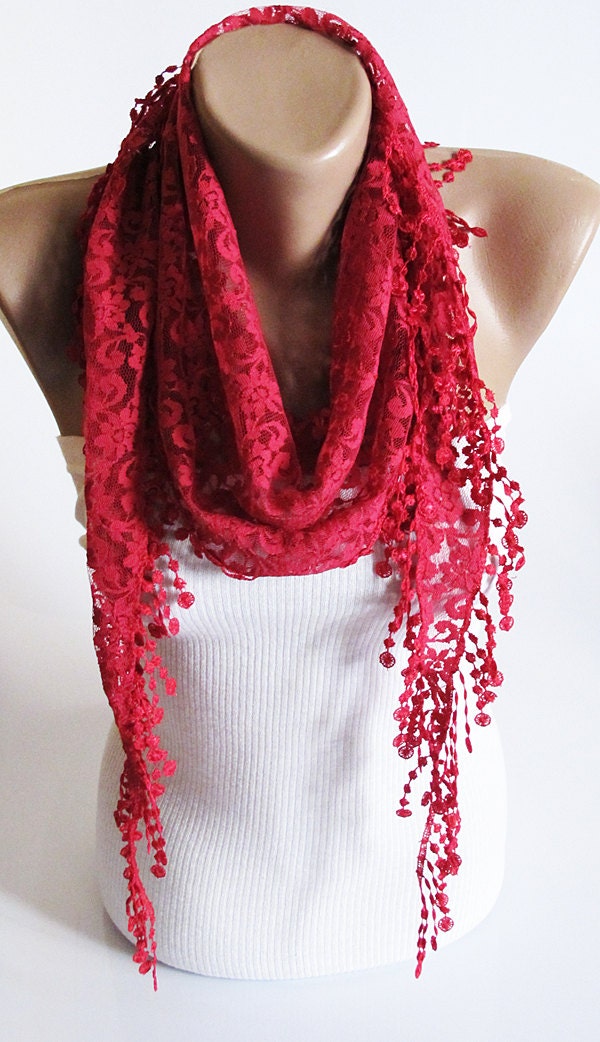  Turkish scarf red scarf scarves Scarf lace head scarf 