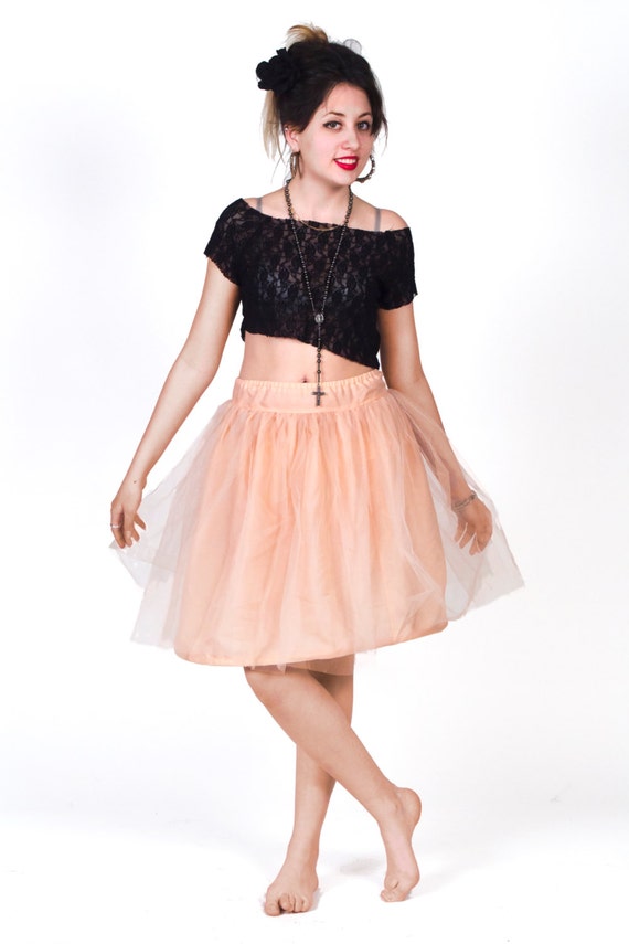 Items similar to Mini Hoop Skirt with Boning in Dusty Pink