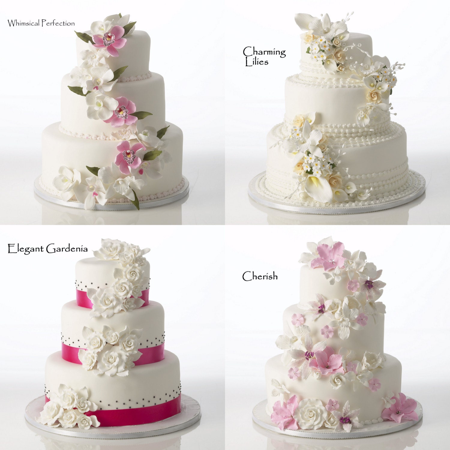 Gumpaste Flowers Ready for Cake Assortments Available for