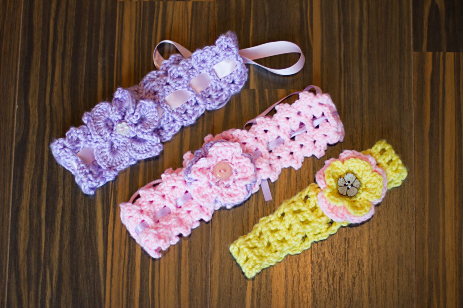 Cute Yellow Baby Headband by SweetSugarSpiced on Etsy