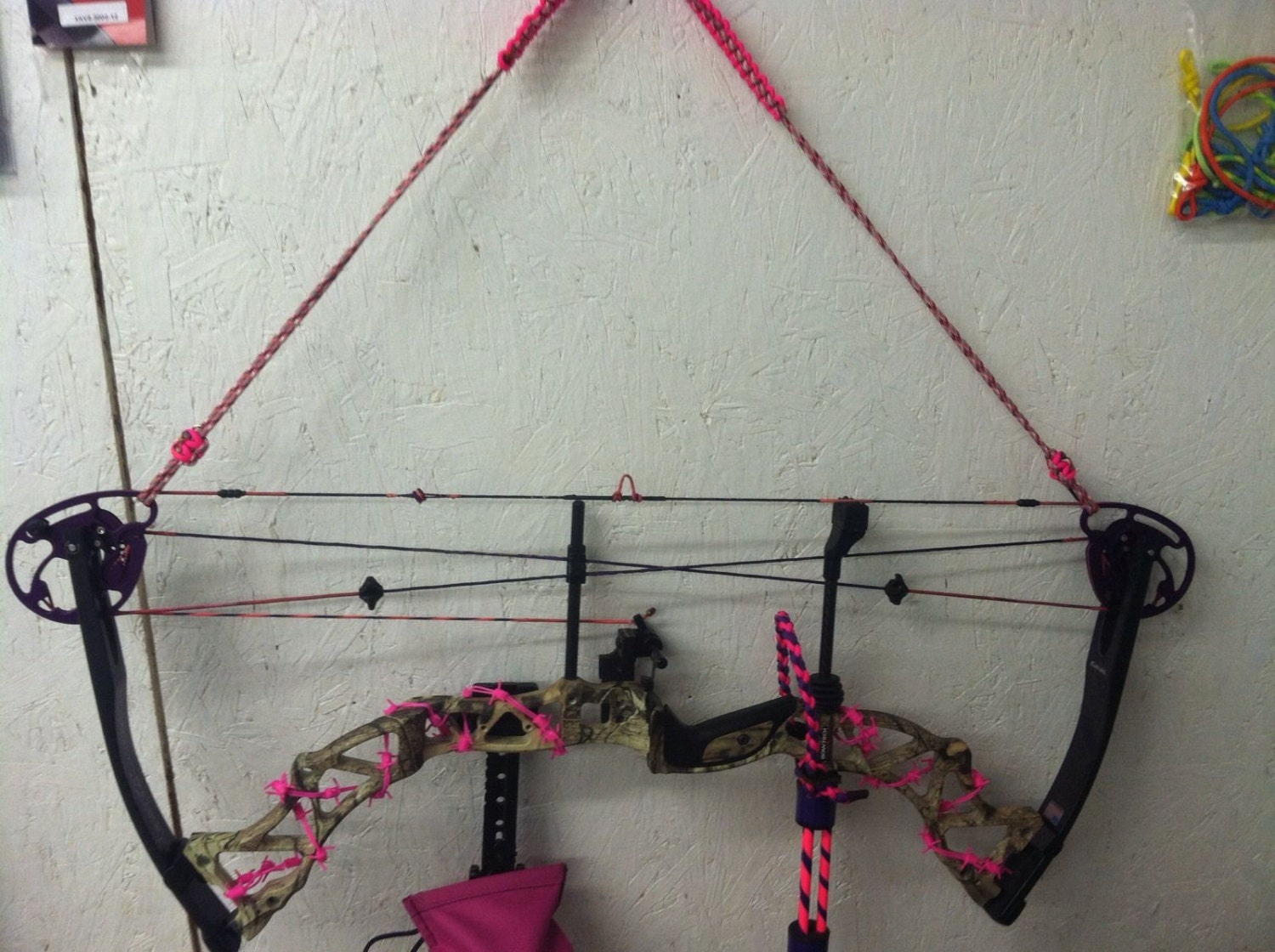 Custom Muddy Girl camo shoulder compound bow by Babydollslings
