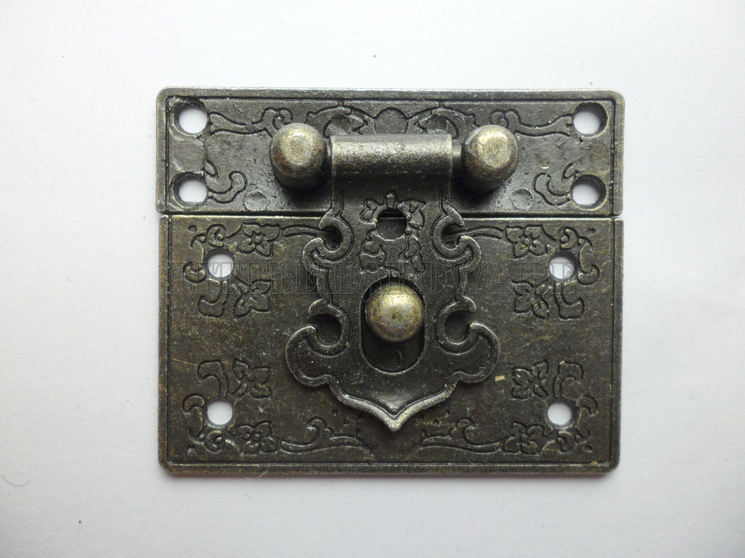 55mm x 47mm Vintage style small box hardware lock latch box
