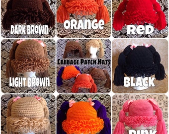 Child Size - Cabbage Patch Wig/Hat