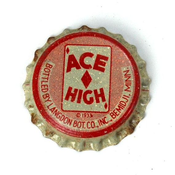 unused caps vintage bottle Lined HIGH 1933 DigbyDarling Cork Bottle DATED Cap by ACE Vintage