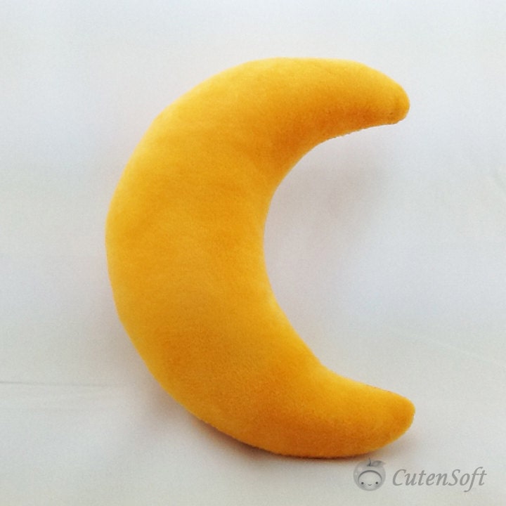 stuffed moon pillow