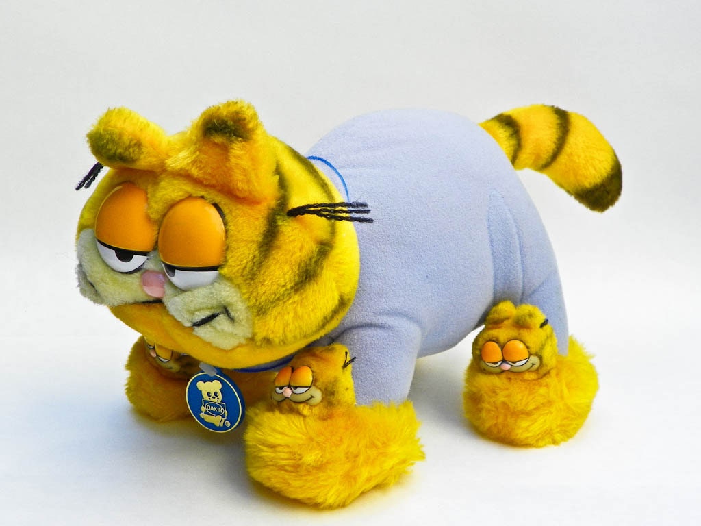 blue garfield plush