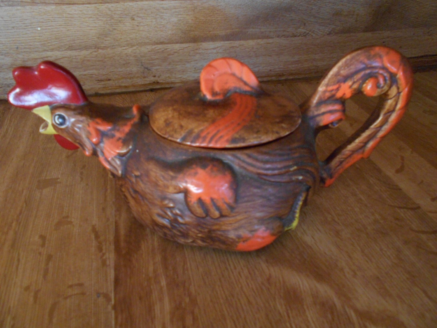 Rooster Teapot Vintage Ceramic Rooster Haute Juice