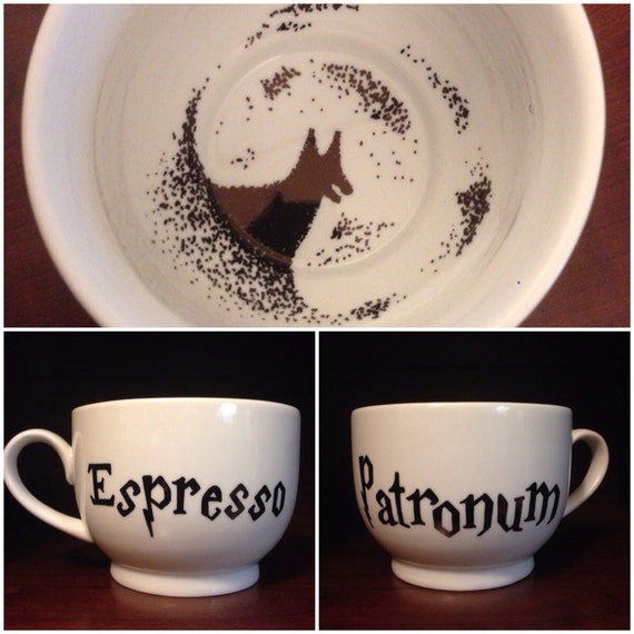 Handmade Harry Potter Mug: Grim Edition