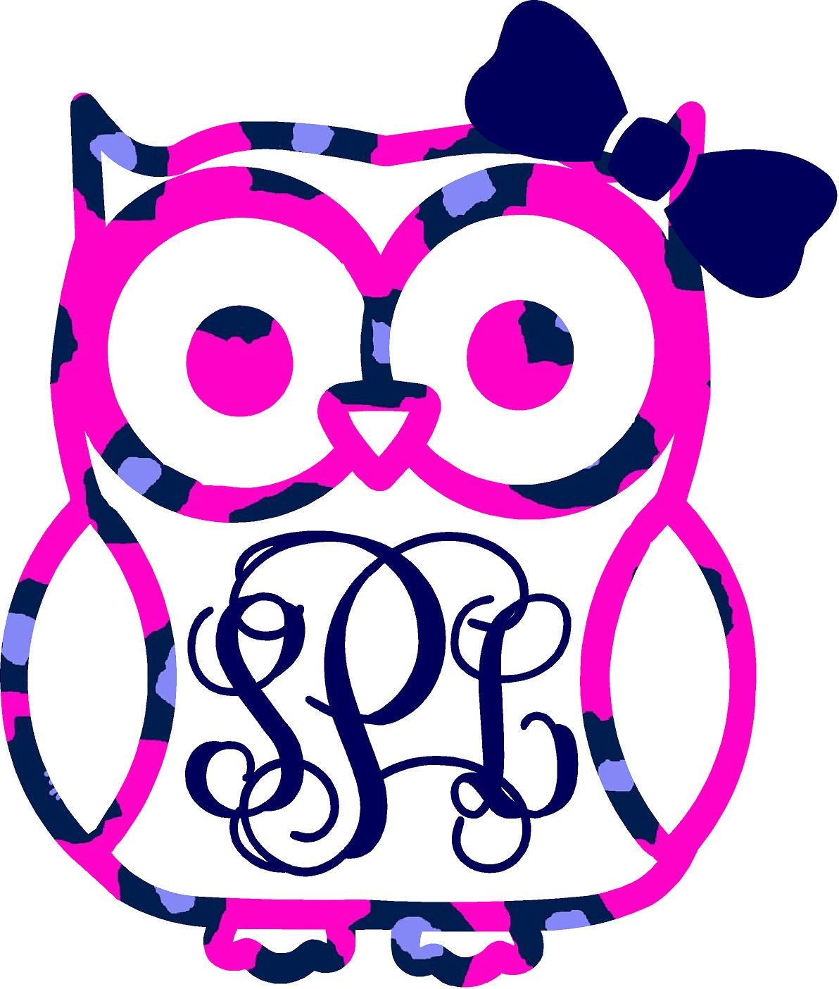 Download Monogram Owl Decal