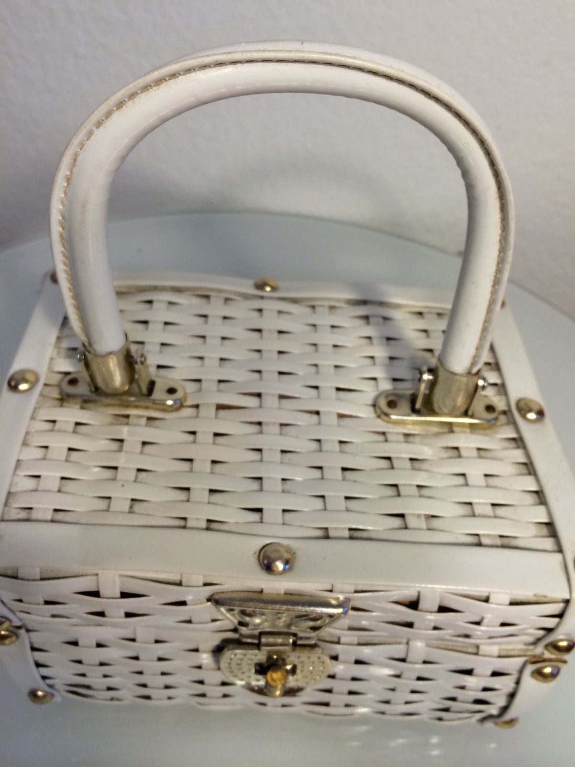 wicker box bag