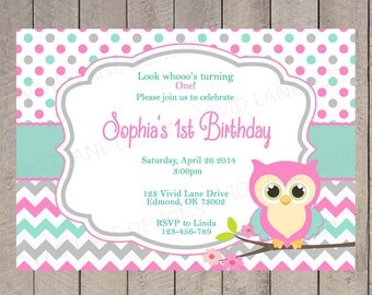 Owl 1st birthday | Etsy