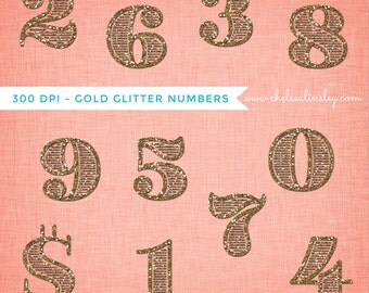 gold glitter number etsy