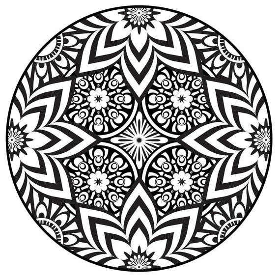 Download Items similar to Mandala Coloring Page, Instant PDF ...