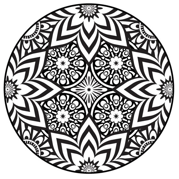 Items Similar To Mandala Coloring Page Instant PDF Download Printable 