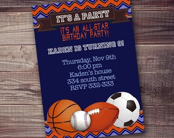 Sports Invitation Samples 9