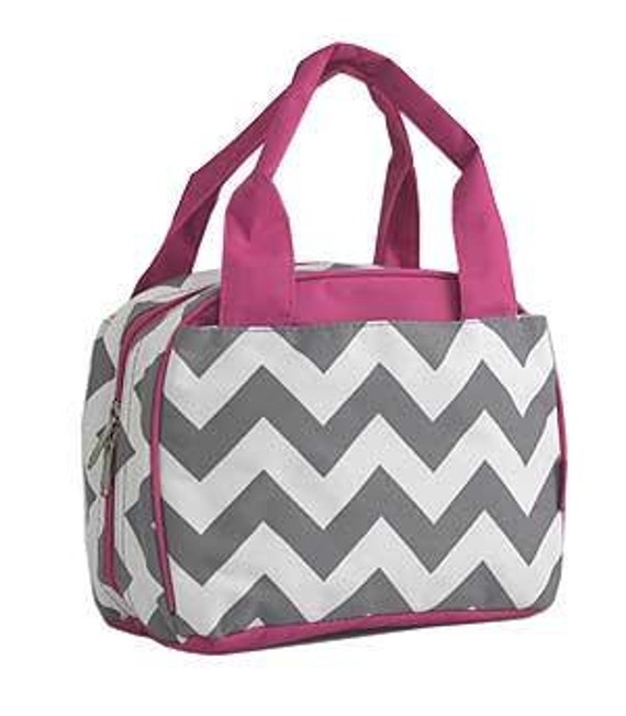monogrammed lunch box/Personalized Chevron by sewsassybootique