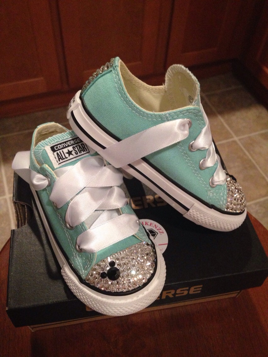 Mint Disney Mickey Mouse Bling Converse