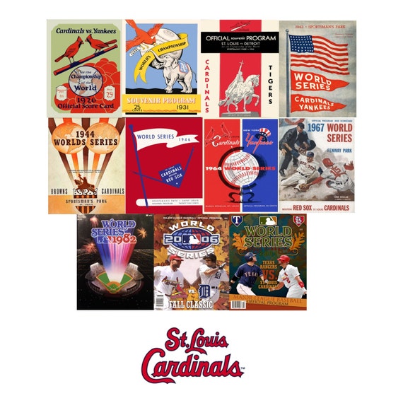 All 11 St Louis Cardinals World Series Program by ManCaveStore