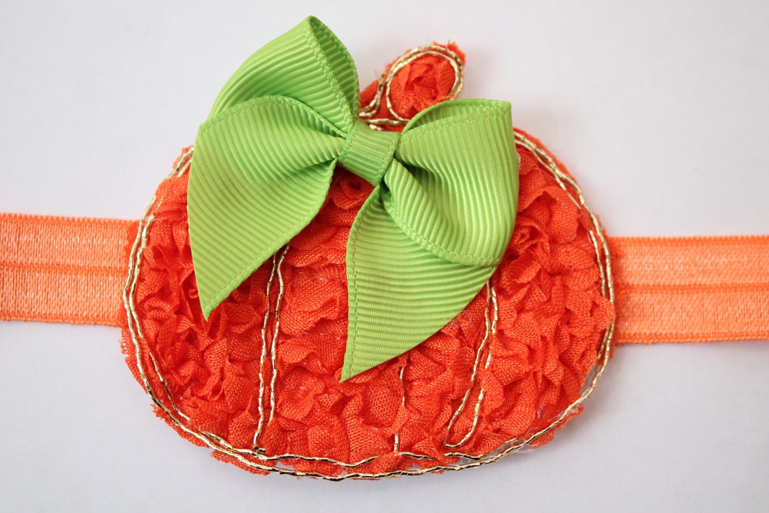 Pumpkin headband fall headband halloween headband baby