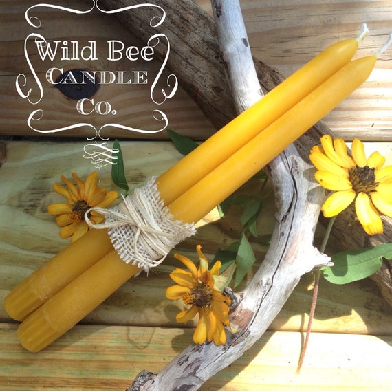 4 Beeswax Tapers